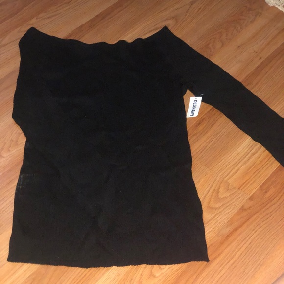 Old navy ribbed off the shoulder shirt - Picture 2 of 3
